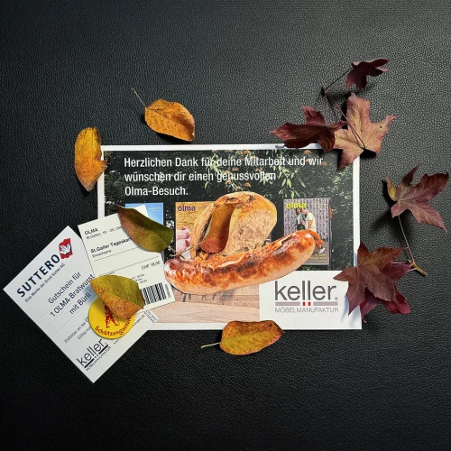 Perfekt für den OLMA-Start 🎉 

Vielen Dank an unsere Geschäftsleitung für die grossartige «Ausrüstung» für einen genussvollen Tag an der OLMA.

Unsere Mitarbeitenden dürfen sich freuen über:

🎟️...