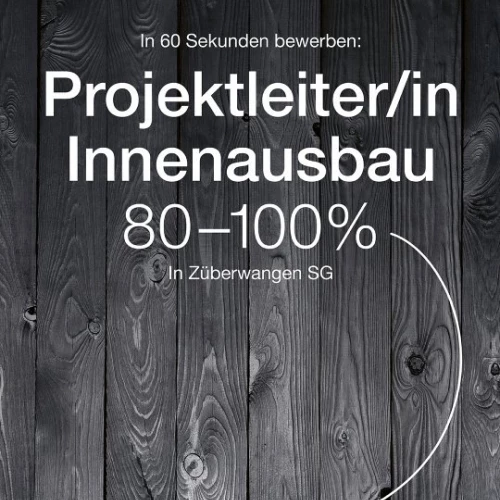 Projektleiter/in – Innenausbau 80 – 100% 🔧

Bist du bereit, in einem dynamischen Umfeld Verantwortung zu übernehmen? Als Projektleiter/in im Innenausbau leitest du anspruchsvolle Projekte,...