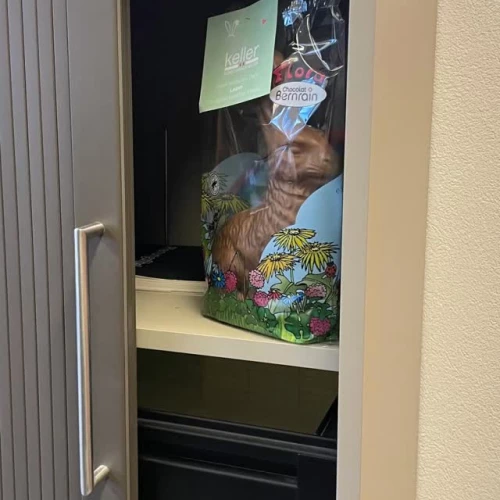 Die Hasen sind los!🐰

Pünktlich auf Ostern☀️ versüssen wir den Znüni von unseren Mitarbeiterinnen und Mitarbeiter mit einem feinen Schoggihasen. 🤩
Vielen Dank für eure Arbeit, die Ihr täglich mit...