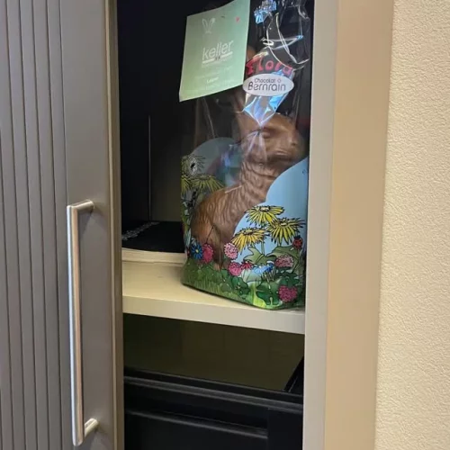 Die Hasen sind los!🐰

Pünktlich auf Ostern☀️ versüssen wir den Znüni von unseren Mitarbeiterinnen und Mitarbeiter mit einem feinen Schoggihasen. 🤩
Vielen Dank für eure Arbeit, die Ihr täglich mit...